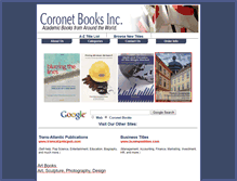 Tablet Screenshot of coronetbooks.com